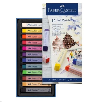 Caja de pasteles. 12 unidades. Faber Castell
