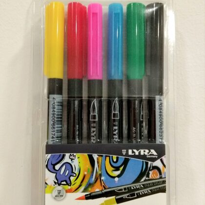 Set rotuladores lettering. Colores primarios.
