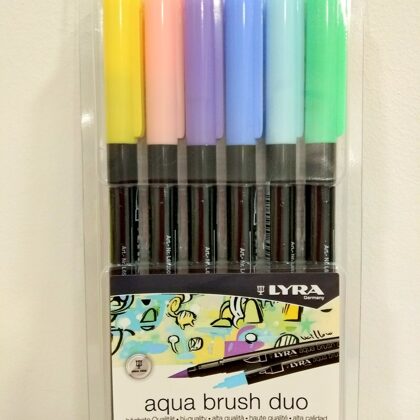 Set rotuladore lettering. Colores pastel.