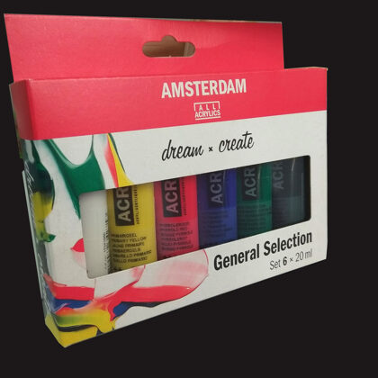 Set acrílicos. 6 colores. Amsterdam