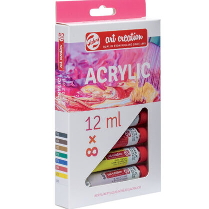 Caja acrílicos 8 colores x 12 ml. Art Creation