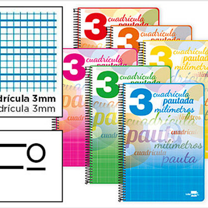 Libreta Pautaguía. 3 mm