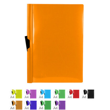 Carpeta dossier con broche lateral. Tamaño A4. Liderpapel