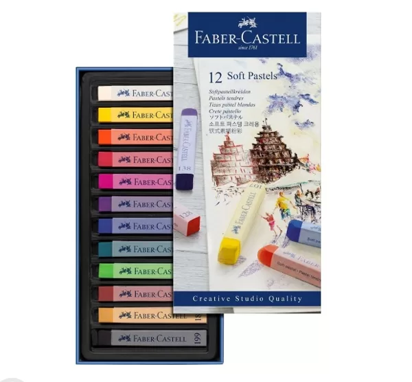 Caja de pasteles. 12 unidades. Faber Castell
