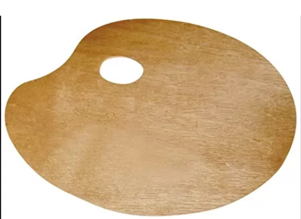 Paleta de pintor de madera