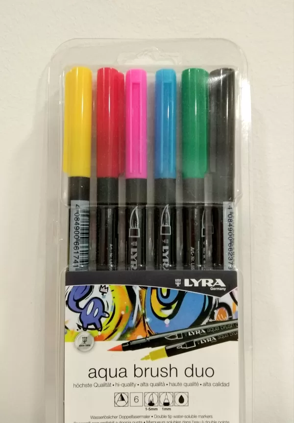Set rotuladores lettering. Colores primarios.