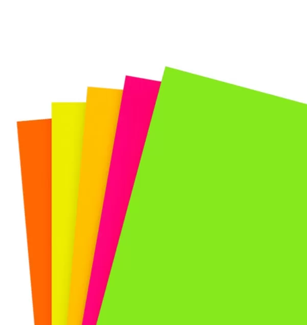 Cartulina colores fluorescentes