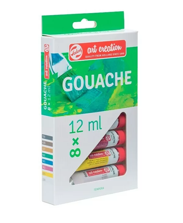 Caja gouaches 8 colores x 12 ml. Art Creation