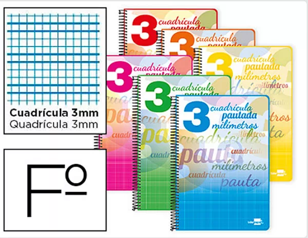 Libreta Pautaguía. 3 mm