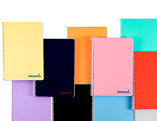 Libreta A4. Serie Wonder. Colores surtido. 80 hojas 90 gr. Cuadrícula: 4 mm.