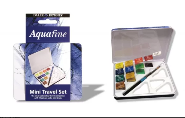 Acuarelas Aquafine. 10 colores + pincel